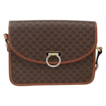 Celine Vintage Macadam Shoulder Bag Canvas and Leather - image 18