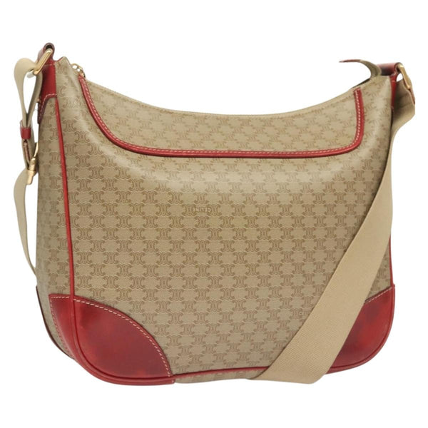 Celine Vintage Macadam Shoulder Bag Canvas and Leather - image 1