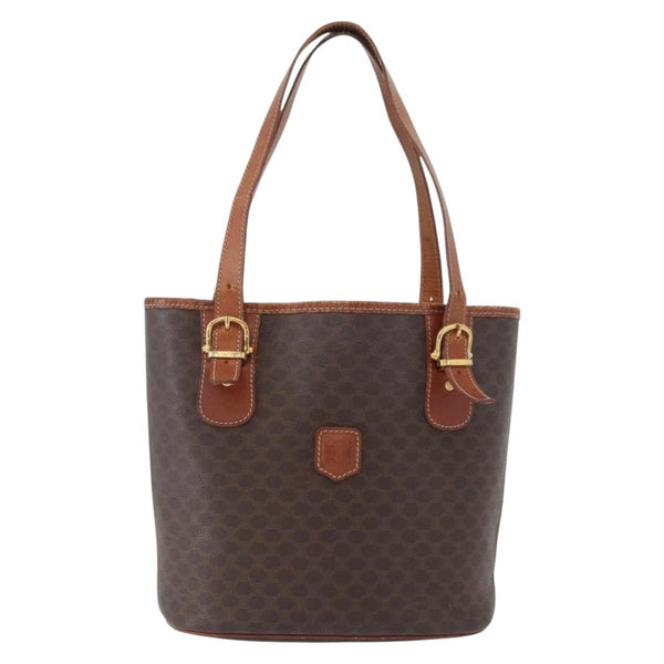 Celine Vintage Macadam Tote bag Canvas and Leather - image 1
