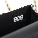 Chanel Flap Card Holder on Chain Quilted Printed Canvas - image 7
