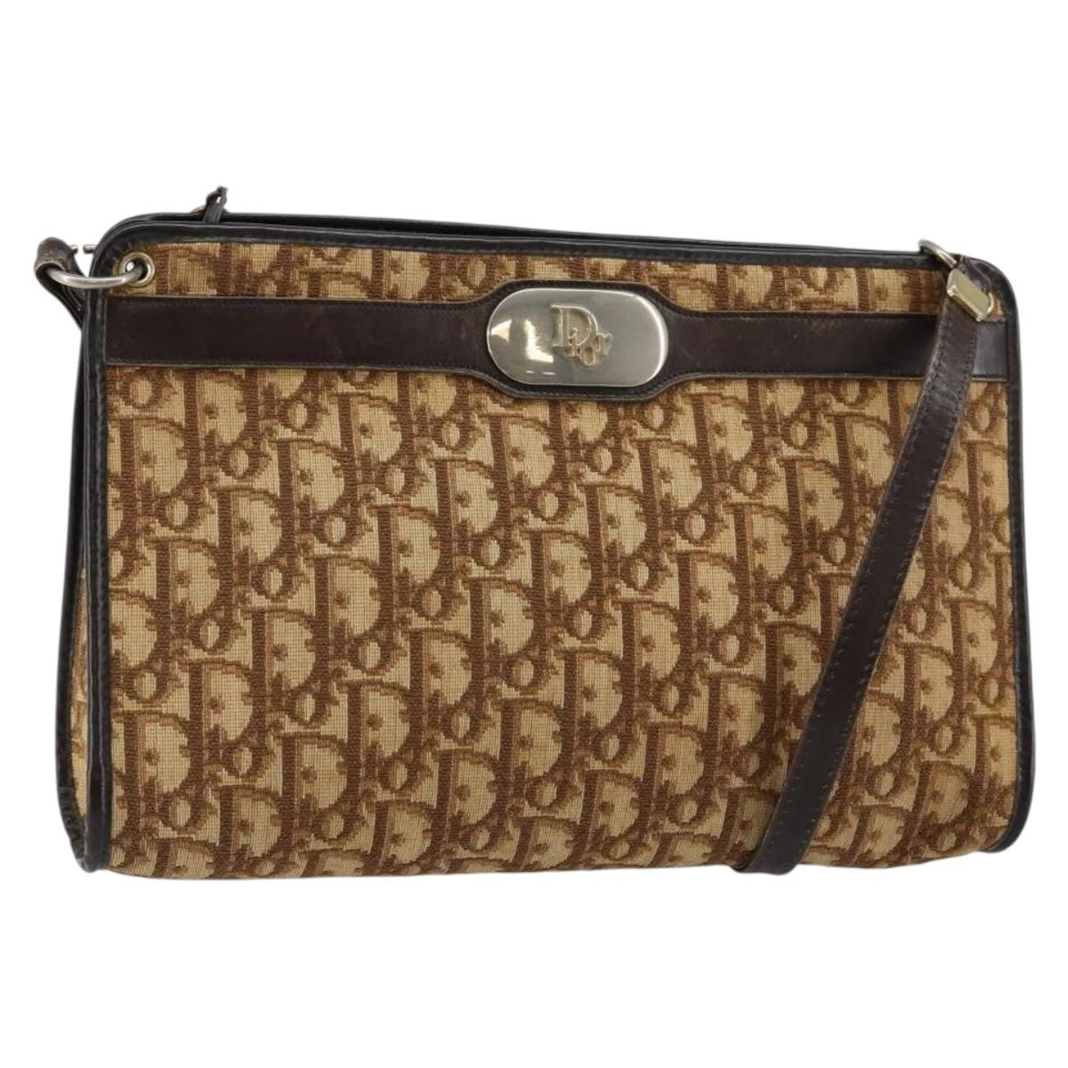 Christian Dior Vintage Trotter Shoulder Bag Canvas - image 1