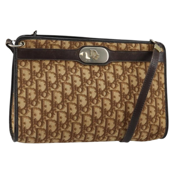Christian Dior Vintage Trotter Shoulder Bag Canvas - image 1