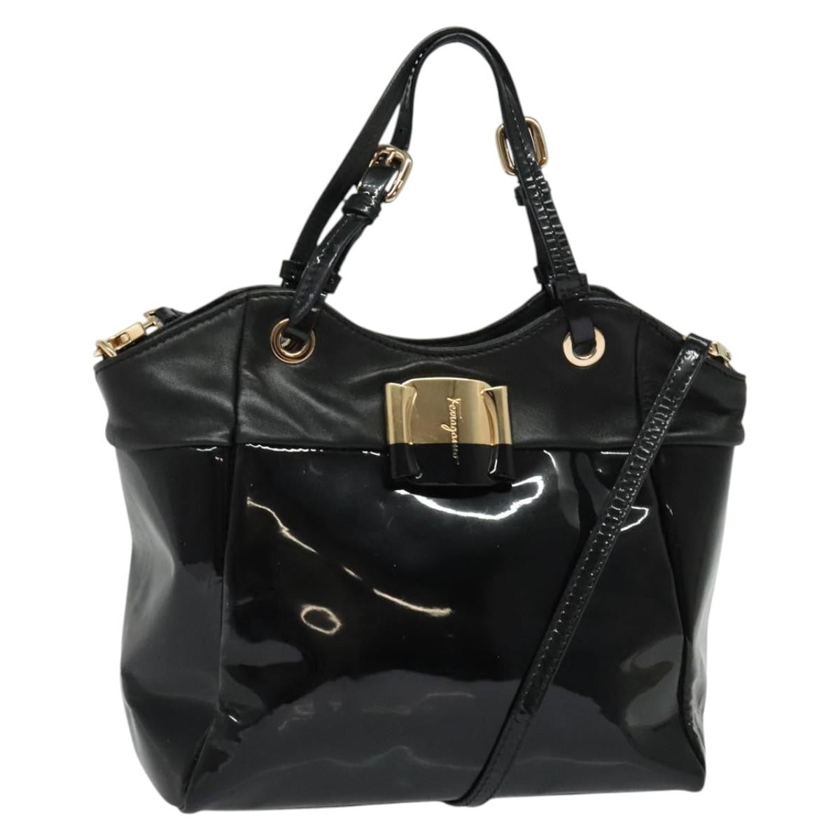 Salvatore Ferragamo Vala Handbag Patent leather - image 1