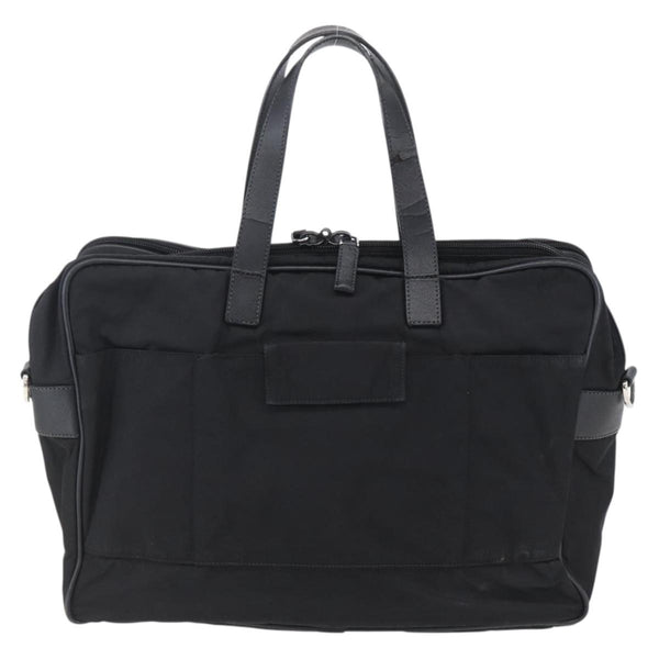 Prada Convertible Front Zip Briefcase Tessuto with Saffiano Leather Large