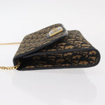 Christian Dior Vintage CD Chain Flap Shoulder Bag Diorissimo Canvas Small - image 4