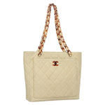Chanel Vintage CC Tote Leather Small - image 1