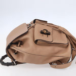 Gucci Vintage Bamboo Backpack Leather - image 3