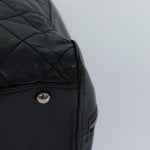 Chanel Vintage CC Zip Around Bowler Bag Quilted Caviar Medium - image 11