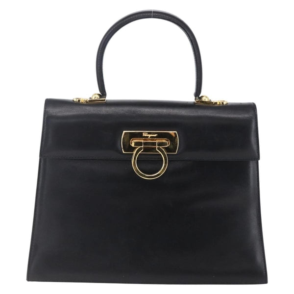Salvatore Ferragamo Gancini handbag Leather - image 1
