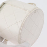 Chanel CC Round Vanity Case with Chain Quilted Lambskin Mini - image 11