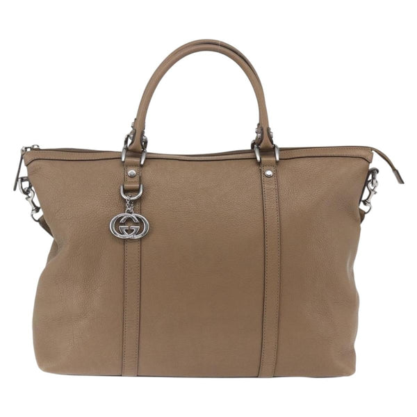 Gucci Vintage tote Leather - image 1
