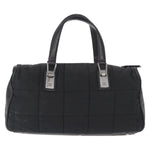 Chanel Square Stitch Boston Bag Quilted Nylon Large - image 2