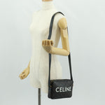 Celine Logo Messenger Bag Triomphe Coated Canvas Medium - image 15