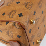 MCM Visetos Handbag Canvas and Leather - image 11