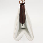 Chanel Wooden Frame Striped Shoulder Bag Leather - image 4