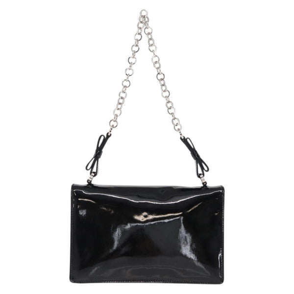 Salvatore Ferragamo Gancini Chain Shoulder bag Patent leather
