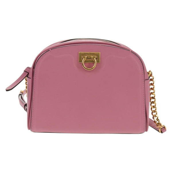 Salvatore Ferragamo Gancini Shoulder Bag Leather - image 1