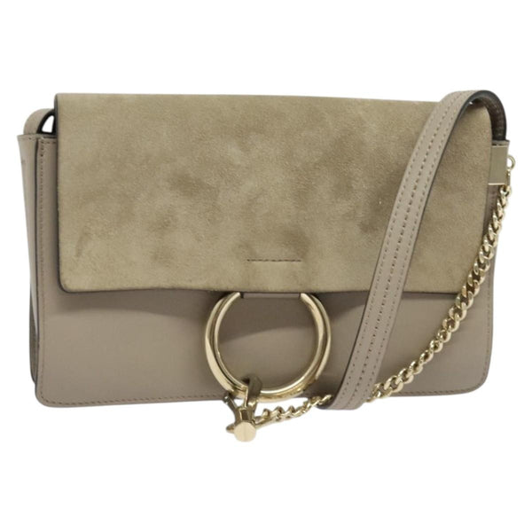 Chloe Faye Shoulder Bag Leather and Suede Medium - image 1