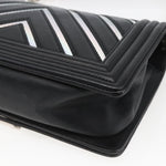 Chanel Boy Flap Bag Chevron Lambskin with Holographic PVC Old Medium - image 12