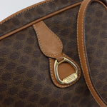 Celine Vintage Macadam Shoulder Bag Canvas and Leather - image 13