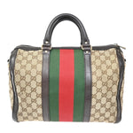 Gucci Vintage Web Boston Bag GG Canvas Medium - image 1