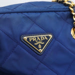 Prada Chain Shoulder Bag Quilted Tessuto Large - image 19