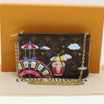 Louis Vuitton Double Zip Pochette Limited Edition Vivienne Xmas Monogram Canvas - image 14
