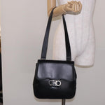 Salvatore Ferragamo Gancini Shoulder Bag Leather - image 13