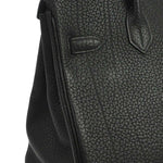Hermes HAC Birkin Bag Black Fjord with Palladium Hardware 32 - image 3