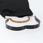 Gucci Vintage Bamboo Handle Open Hobo Nylon Medium - image 13