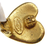 Chanel Vintage CC Heart Clip-On Earrings Metal Small - image 3