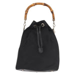 Gucci Vintage Bamboo Bucket Bag Nylon and Leather Small - image 20