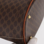 Celine Vintage Macadam Shoulder Bag Canvas and Leather - image 11