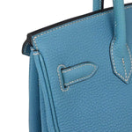 Hermes Touch Birkin Bag Blue Togo with Blue Matte Alligator and Gold Hardware 30 - image 4