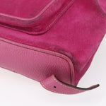 Gucci Vintage Bamboo Backpack Suede Small - image 10