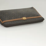 Christian Dior Vintage Honeycomb Zip Pouch Canvas and Leather - image 11