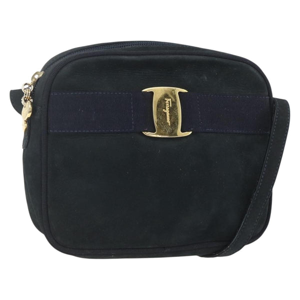 Salvatore Ferragamo Vala Shoulder Bag Suede - image 1