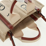 Chloe Woody Convertible Tote Canvas with Leather Small - image 16