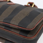Fendi Vintage Pequin Convertible Boston Bag Coated Canvas Medium - image 9