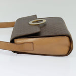 Celine Vintage Macadam Circle Logo Shoulder Bag Canvas and Leather - image 3
