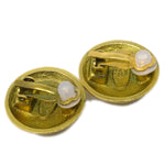 Chanel Vintage CC Round Clip-On Earrings Metal Small - image 3