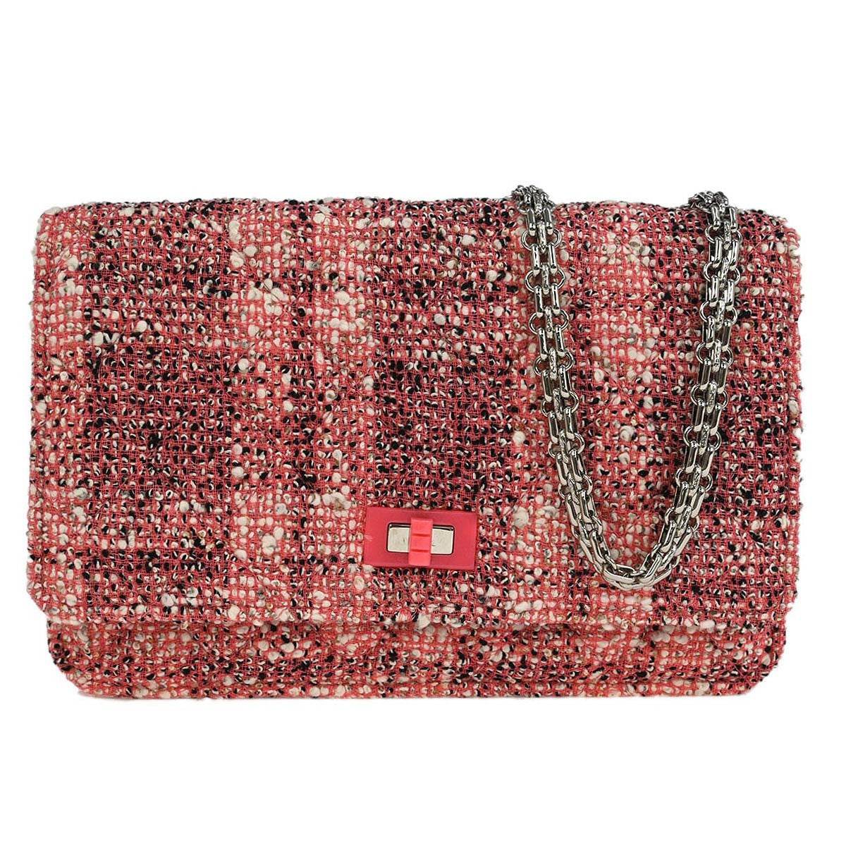 Chanel Reissue 2.55 Flap Bag Quilted Tweed with Resin Detail 225 - image 1
