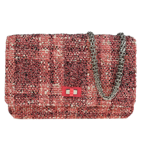 Chanel Reissue 2.55 Flap Bag Quilted Tweed with Resin Detail 225 - image 1