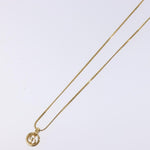 Christian Dior CD Round Pendant Necklace Metal - image 6
