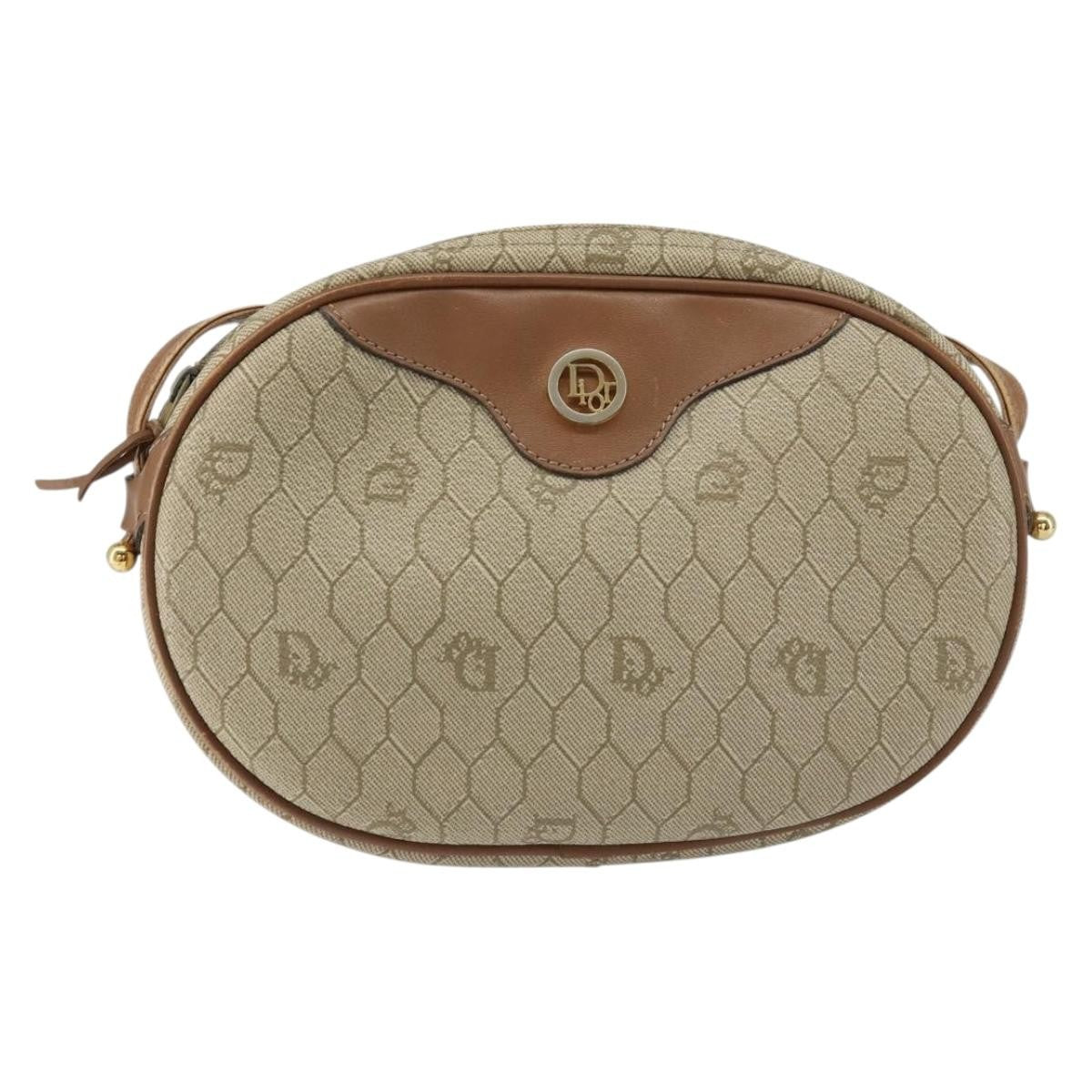 Christian Dior Vintage Honeycomb Shoulder Bag Canvas - image 1