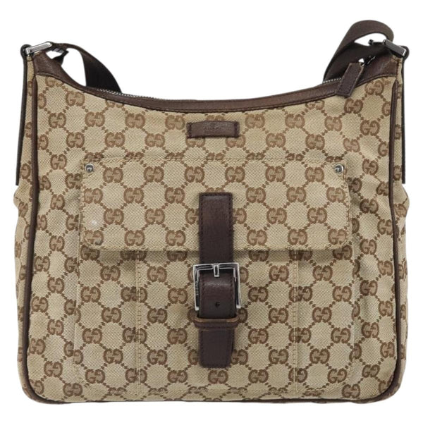Gucci Vintage Shoulder Bag GG Canvas and Leather Small - image 1