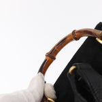 Gucci Vintage Bamboo Backpack Suede Mini - image 14