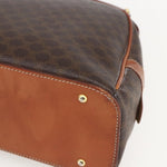 Celine Vintage Macadam Handbag Canvas and Leather - image 9