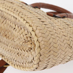 Chloe Marcie Basket Bag Raffia and Leather Mini - image 11