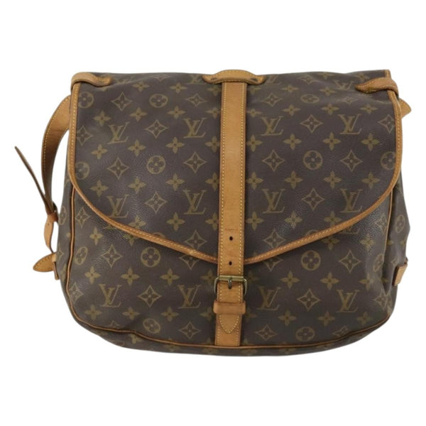 Louis Vuitton Saumur Handbag Monogram Canvas 35 - image 1